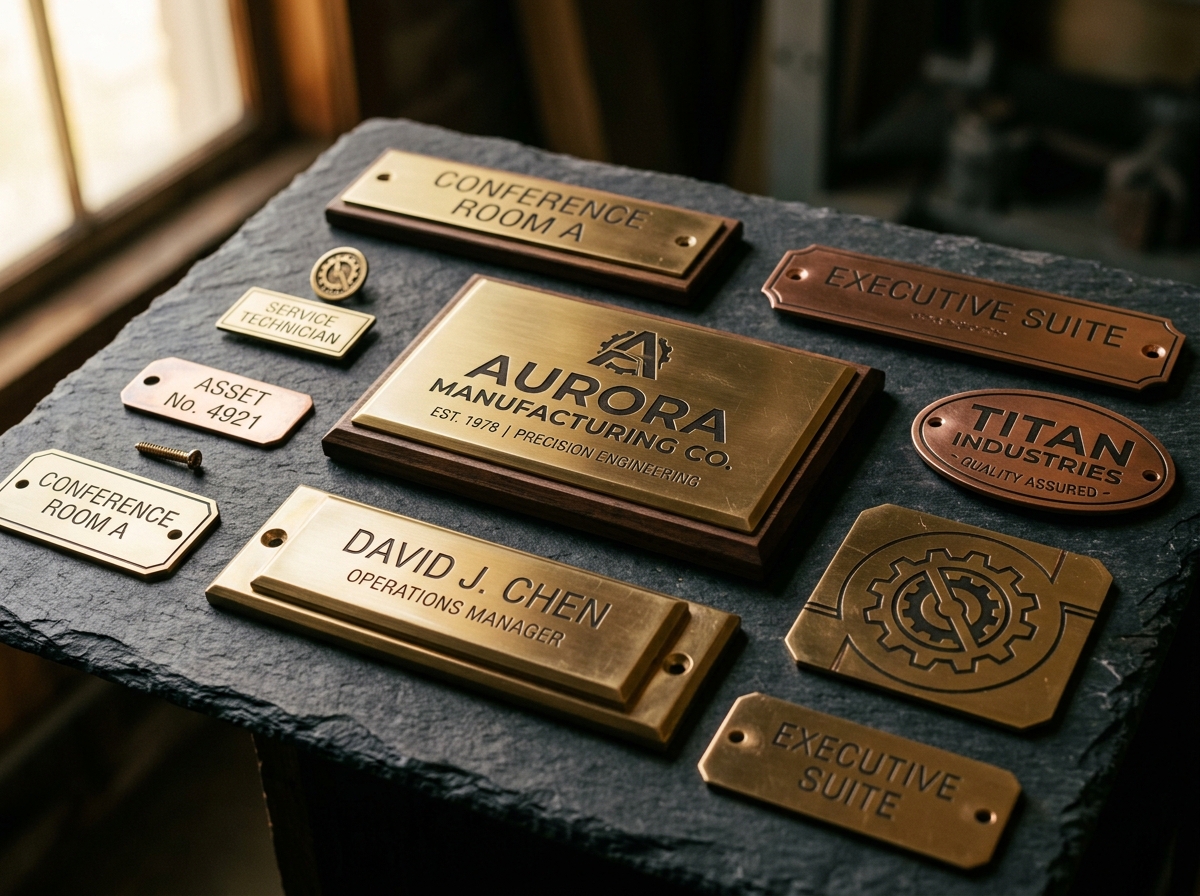 Custom Brass Nameplates & Metal Labels
