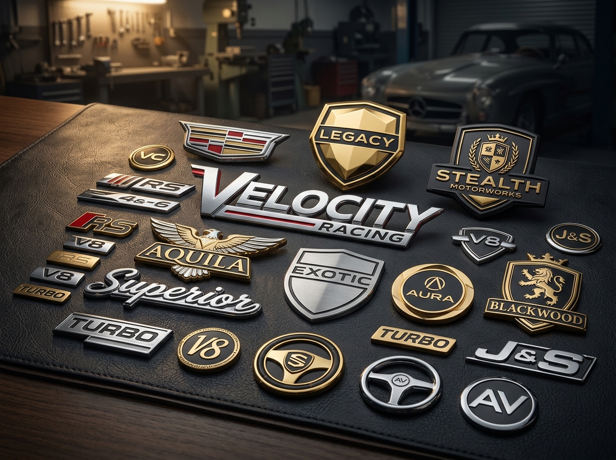 Custom Car Badges & Vehicle Metal Emblems